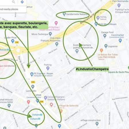 #Lindustriochampetre Free Parking, Bien Situe, Spacieux, Proche Clinique รูออง ภายนอก รูปภาพ