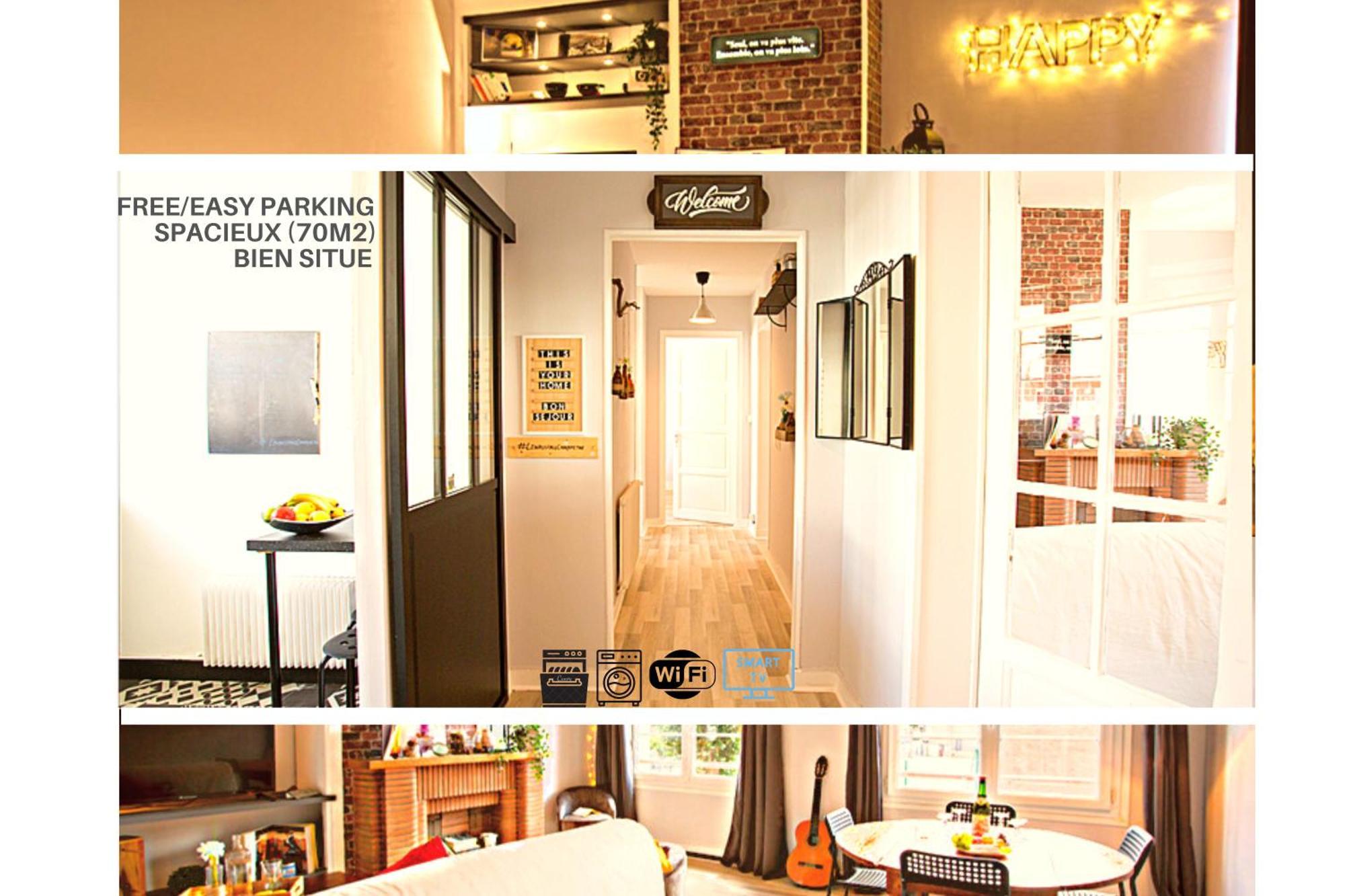 #Lindustriochampetre Free Parking, Bien Situe, Spacieux, Proche Clinique รูออง ภายนอก รูปภาพ